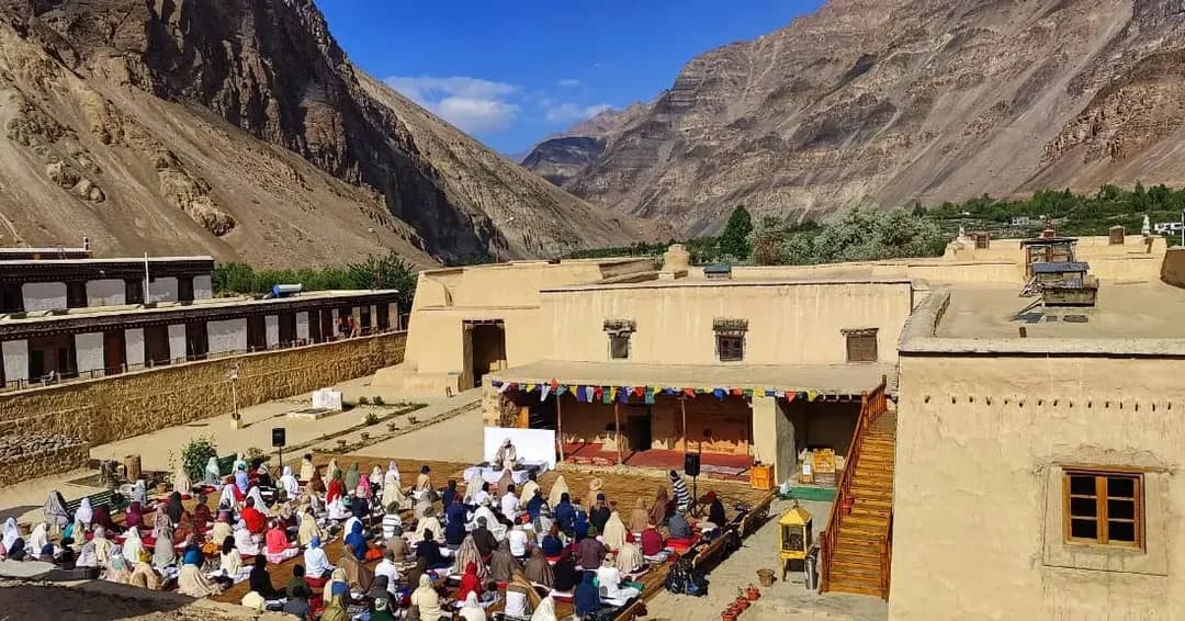 Yoga and meditation at Tow Dhey Hotel, Spiti Valley